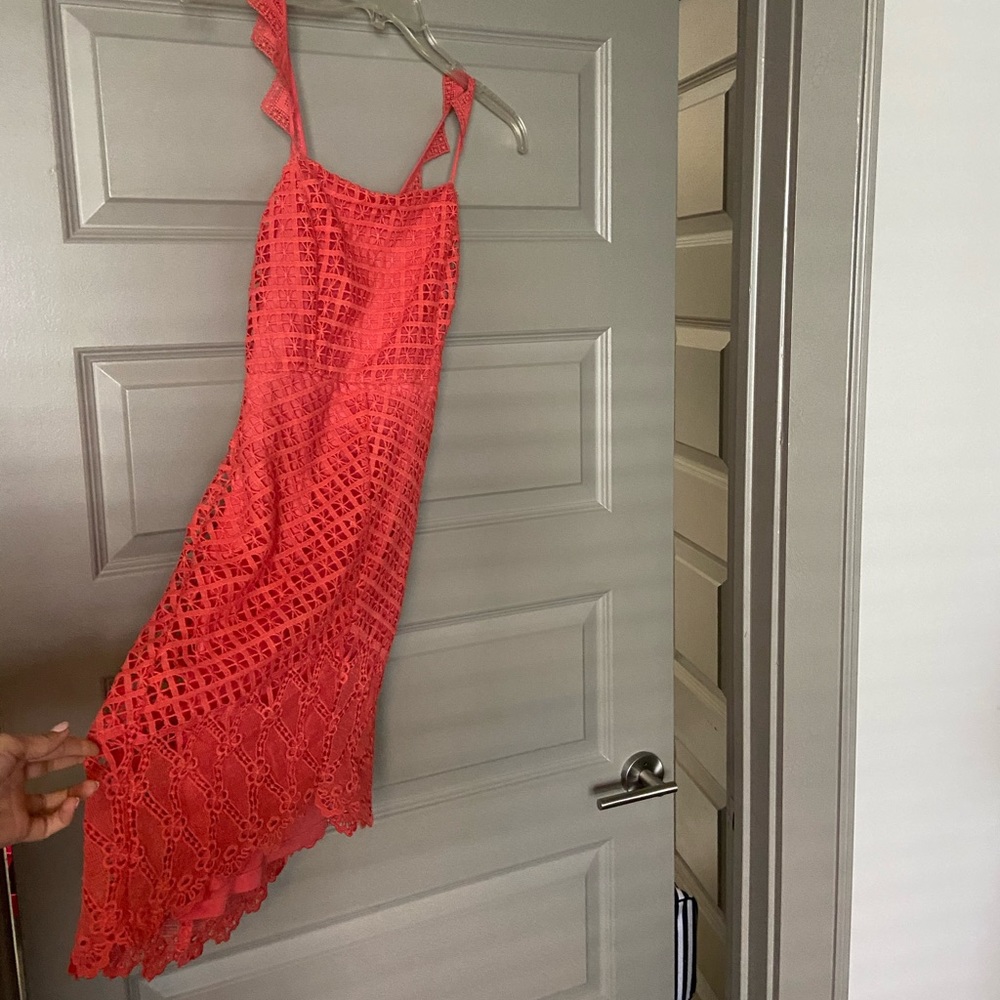 Coral short dress size small